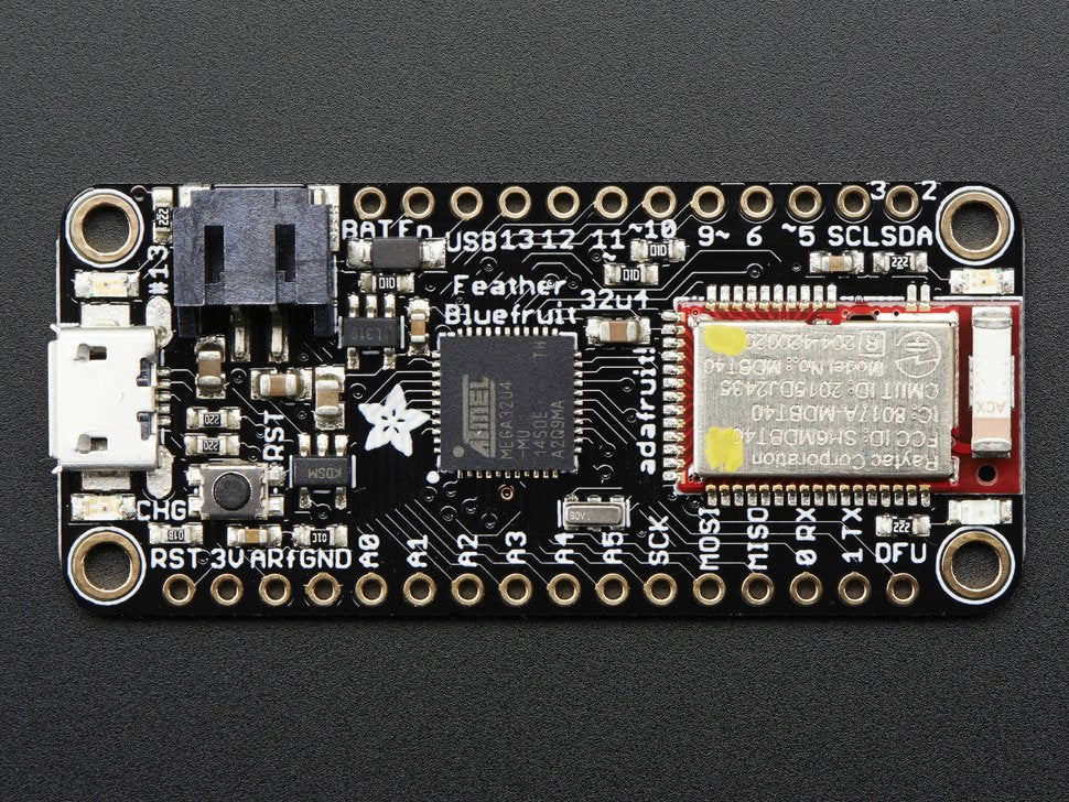 Adafruit Feather 32u4 Bluefruit LE, 2829