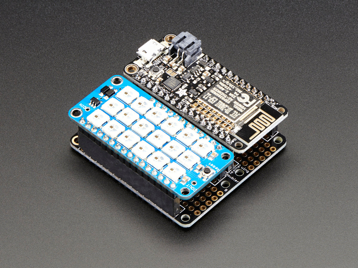 Adafruit FeatherWing Doubler, Prototyping Add-on For All Feather Boards