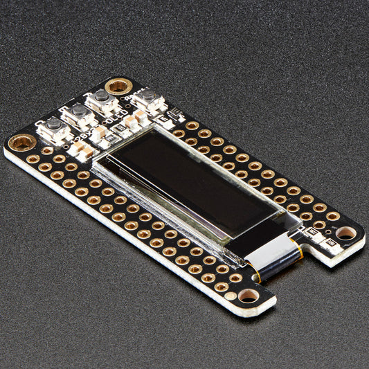 Adafruit FeatherWing OLED, 128x32 OLED Add-on für alle Feather Boards, 2900