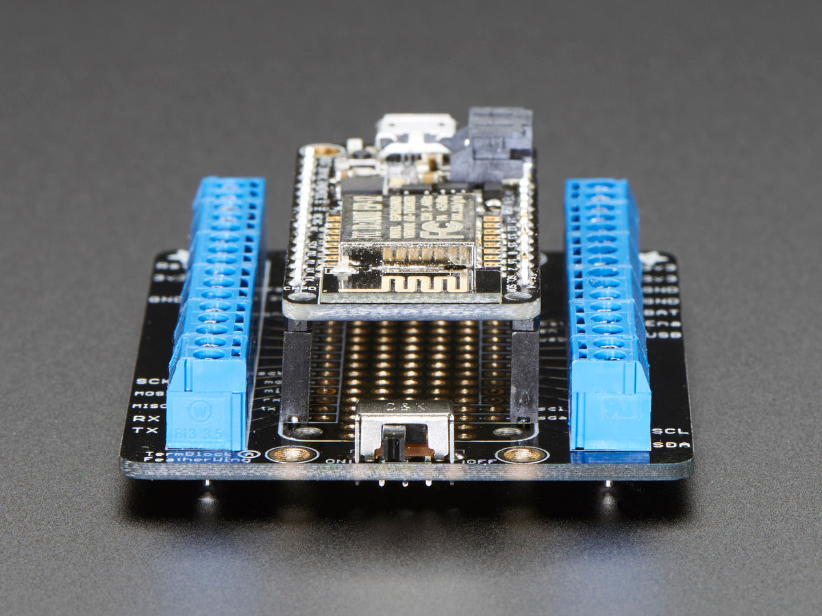 Assembled Terminal Block Breakout FeatherWing for all Feathers