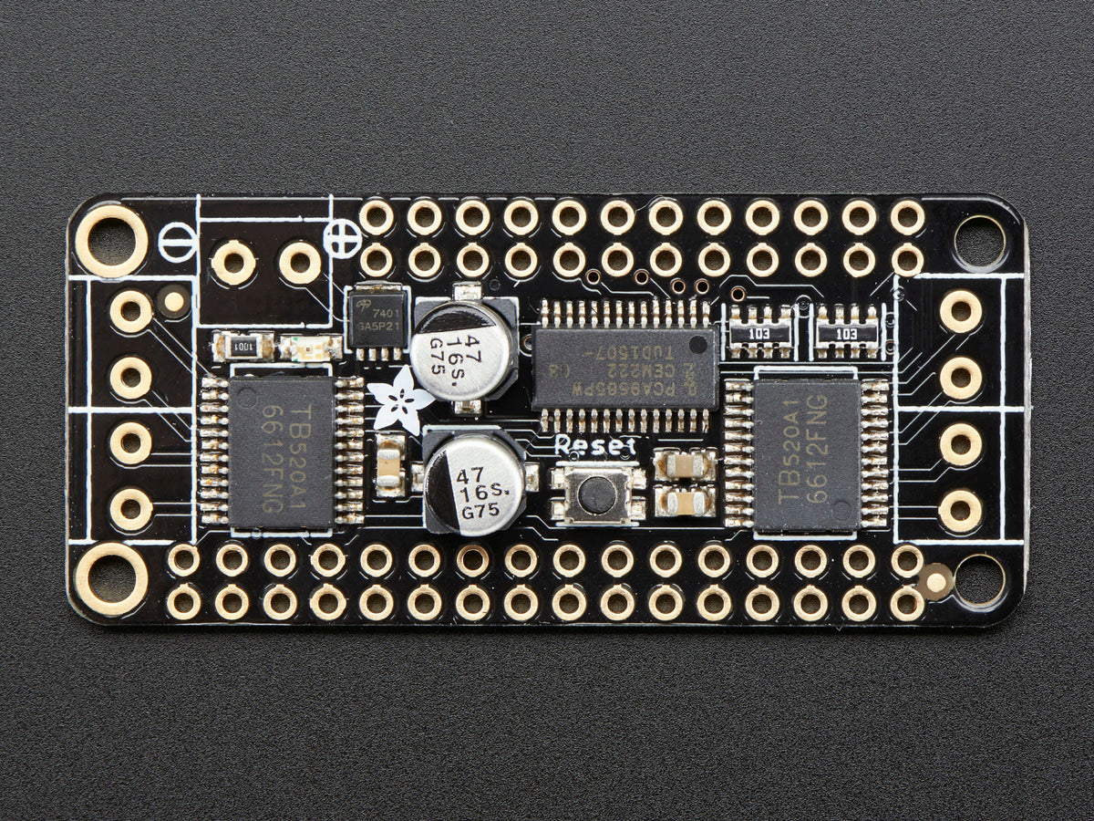 Adafruit DC Motor + Stepper FeatherWing Add-on für alle Feather Boards, 2927