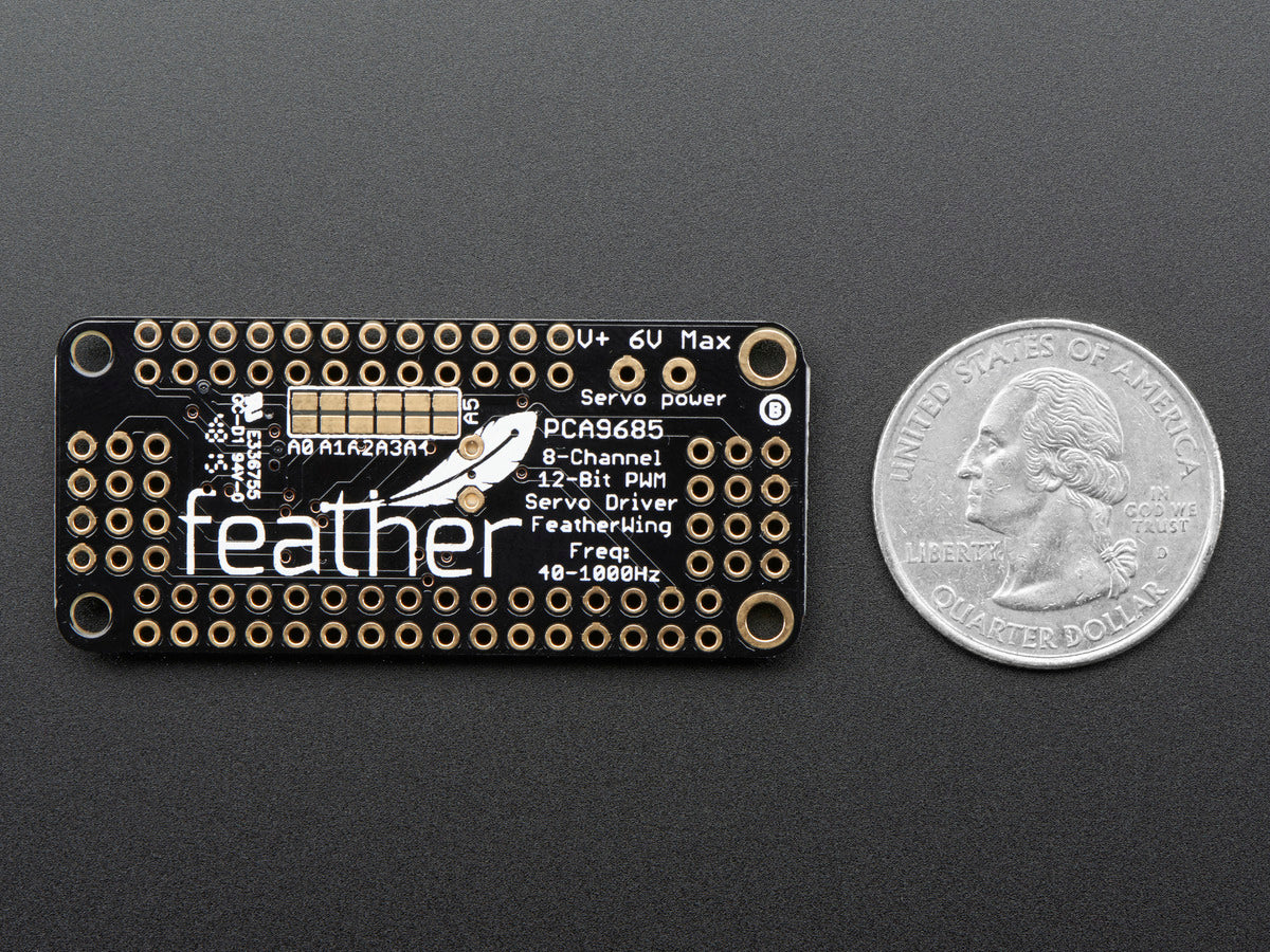 Adafruit 8-Kanal PWM/Servo FeatherWing Add-on für alle Feather Boards, 2928
