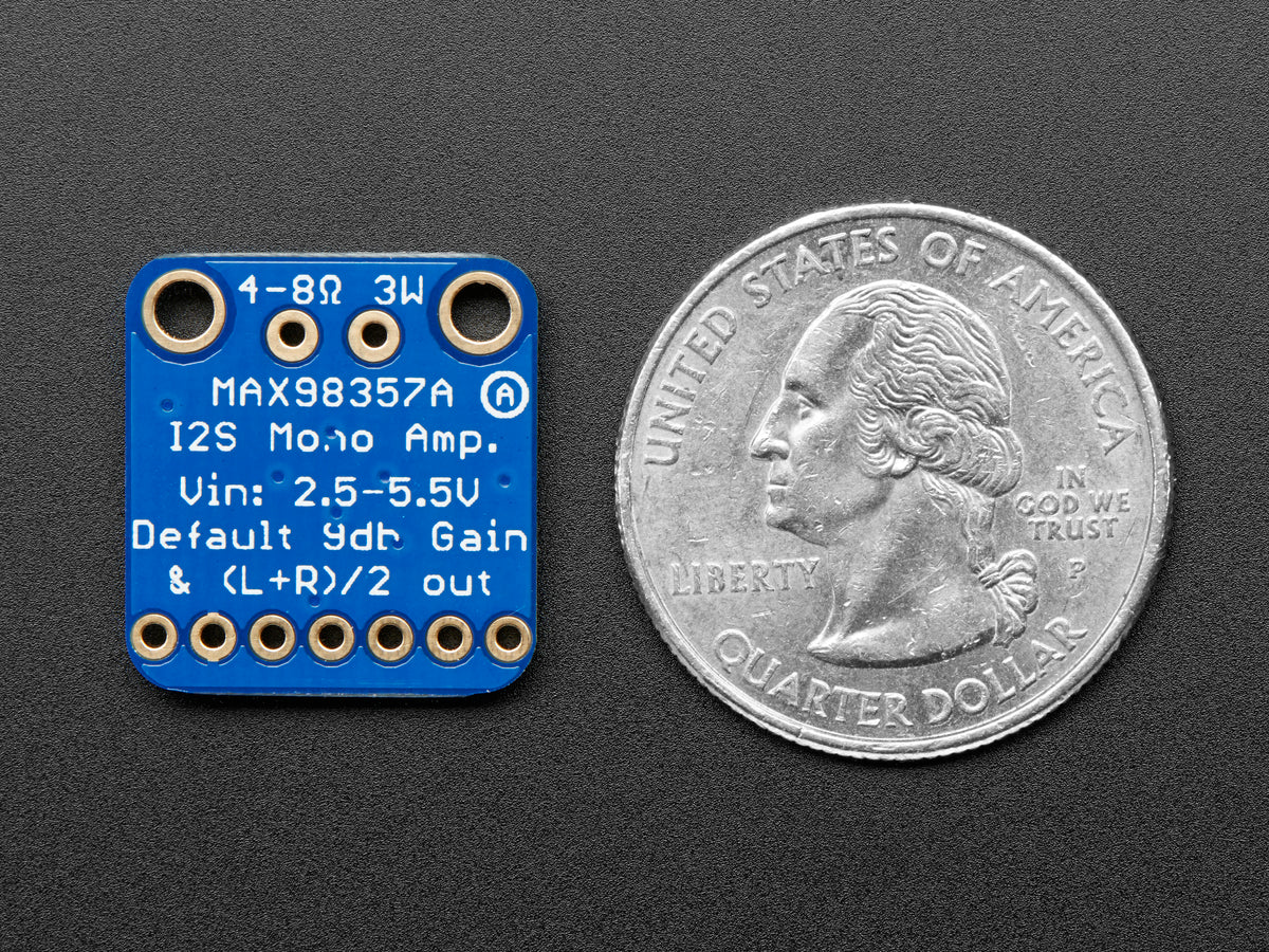 Adafruit I2S 3W Class D Amplifier Breakout, MAX98357A