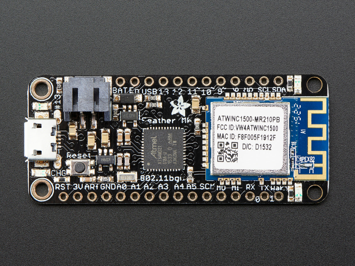 Adafruit Feather M0 WiFi with PCB Antenna, ATSAMD21 + ATWINC1500