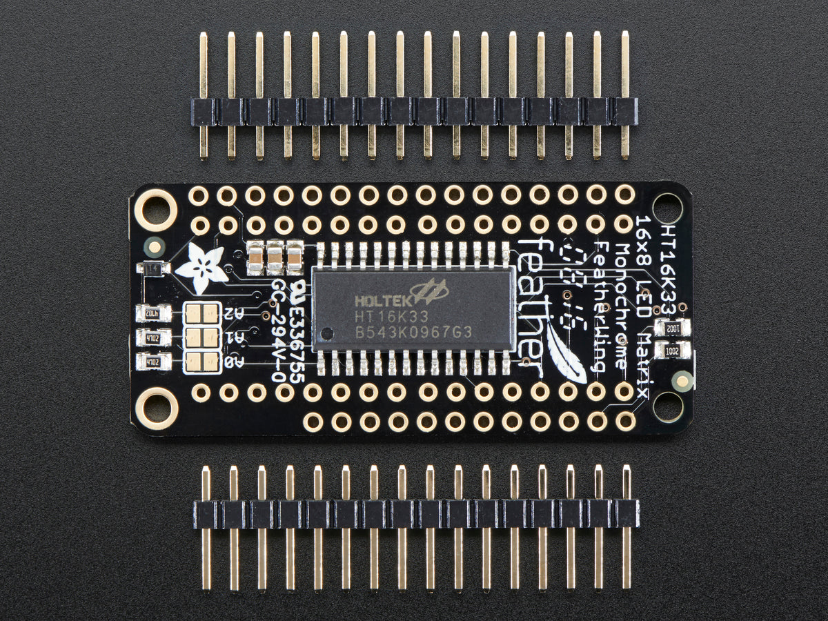 Adafruit 8x16 LED Matrix FeatherWing Display ohne Matrizen, 3090