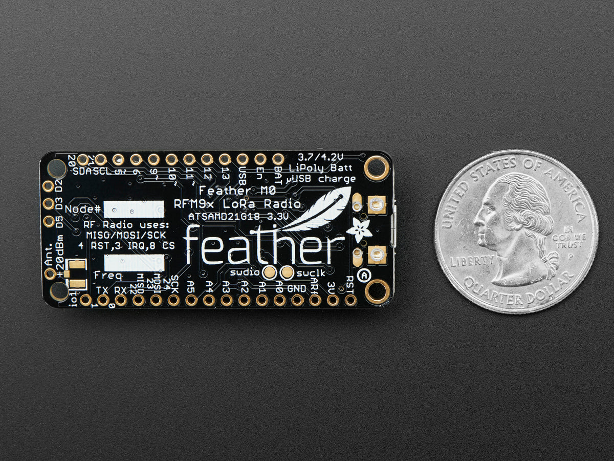 Adafruit Feather M0 with RFM96 LoRa Radio, 433MHz