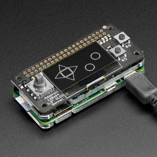 Adafruit OLED Bonnet Pack mit Raspberry Pi Zero W