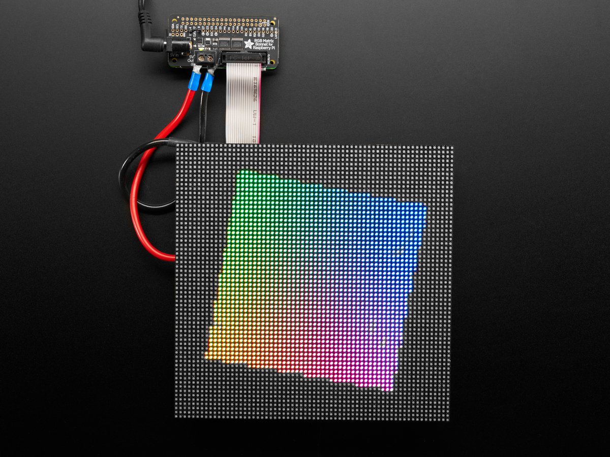 Adafruit RGB Matrix Bonnet für Raspberry Pi, 3211