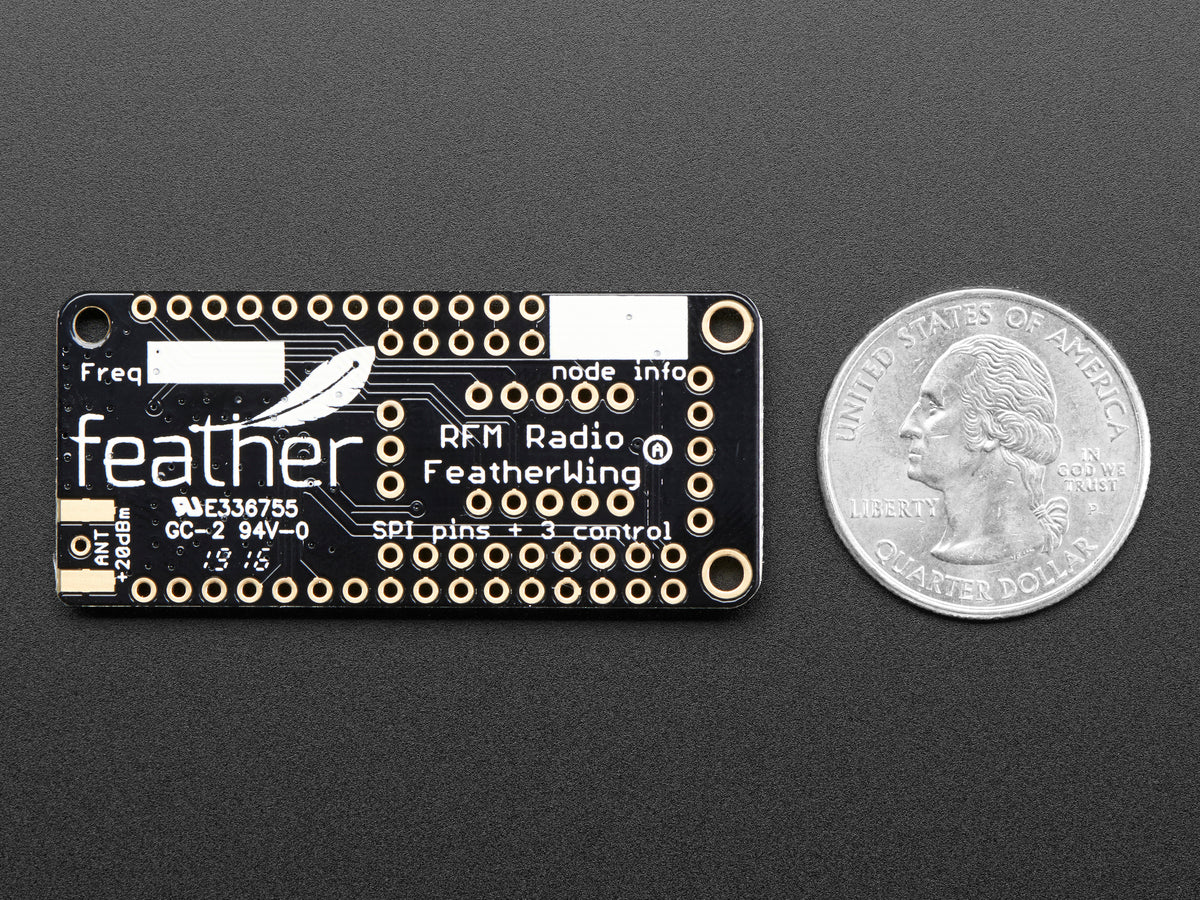 Adafruit LoRa Radio FeatherWing mit RFM95W, 900MHz, RadioFruit, 3231