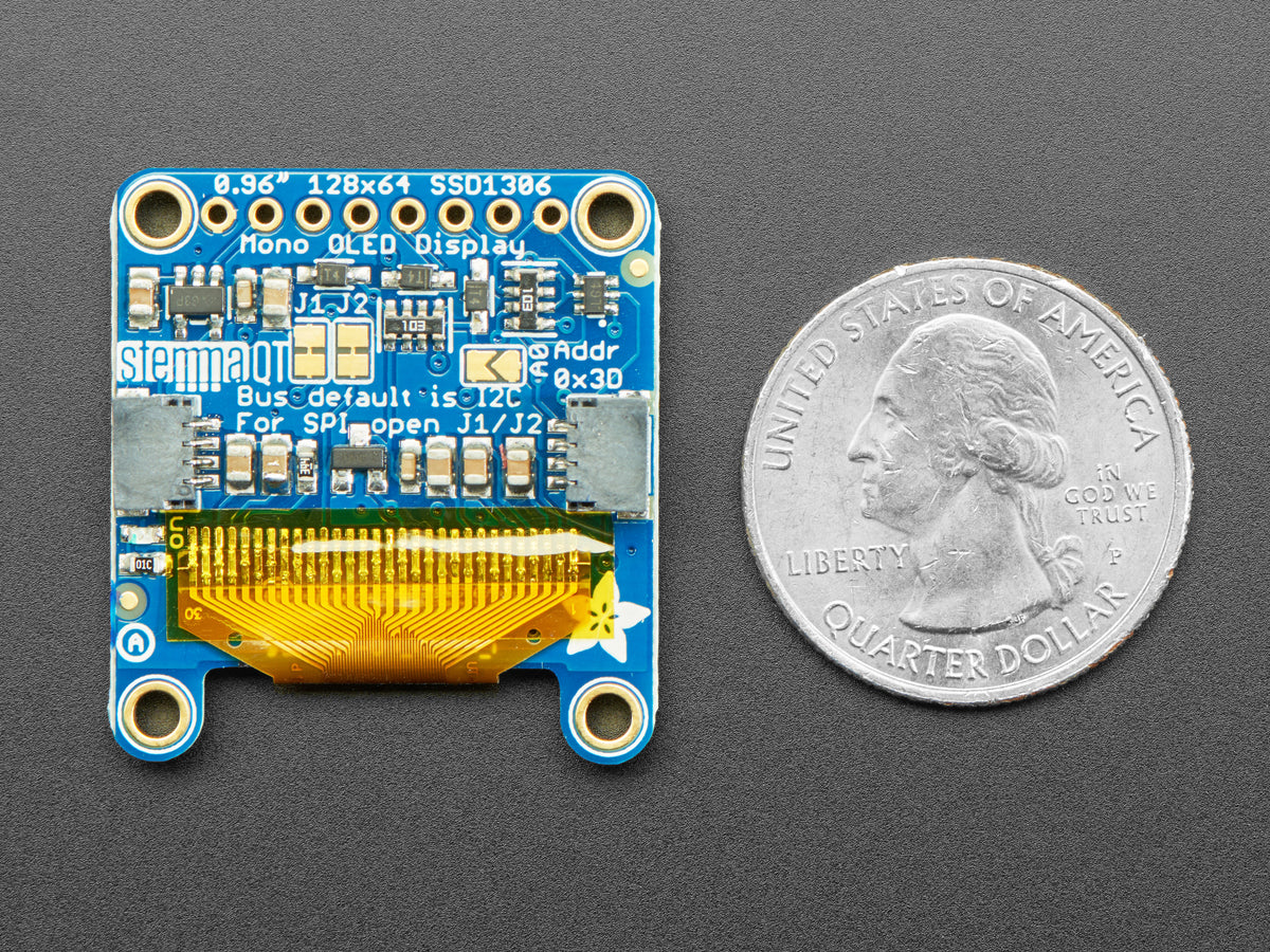 Adafruit 0,96" 128x64 OLED-Grafikdisplay, monochrom, STEMMA QT, 326