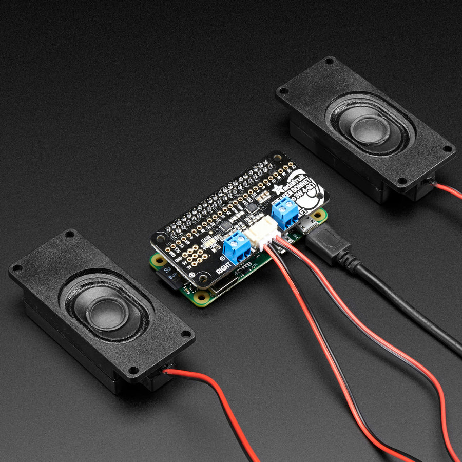 Adafruit I2S 3W Stereo Lautsprecher-Bonnet für Raspberry Pi, Mini Kit, 3346