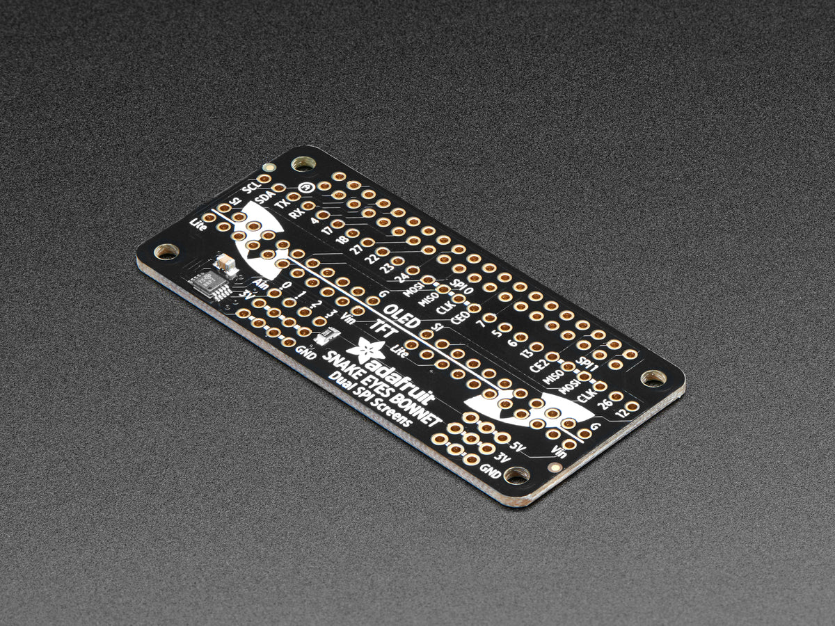 Adafruit Animated Eyes Bonnet für Raspberry Pi, ohne Displays, 3356