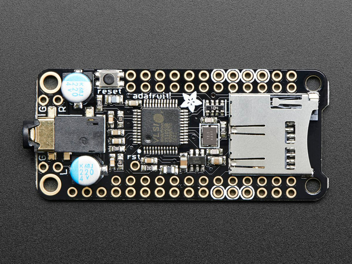 Adafruit Music Maker FeatherWing, MP3 OGG WAV MIDI Synth Player