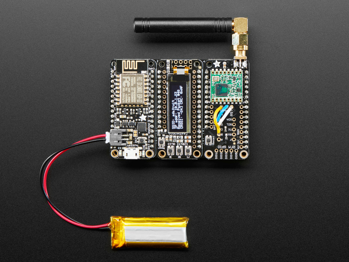 Adafruit FeatherWing Tripler, Prototyping Add-on, 3417