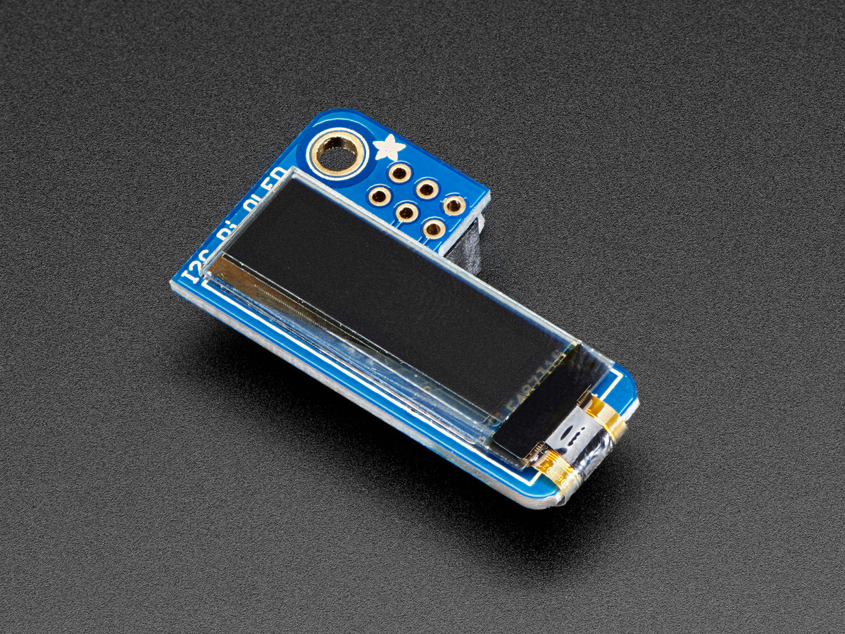 Adafruit PiOLED, 128x32 Monochrome OLED Add-on for Raspberry Pi
