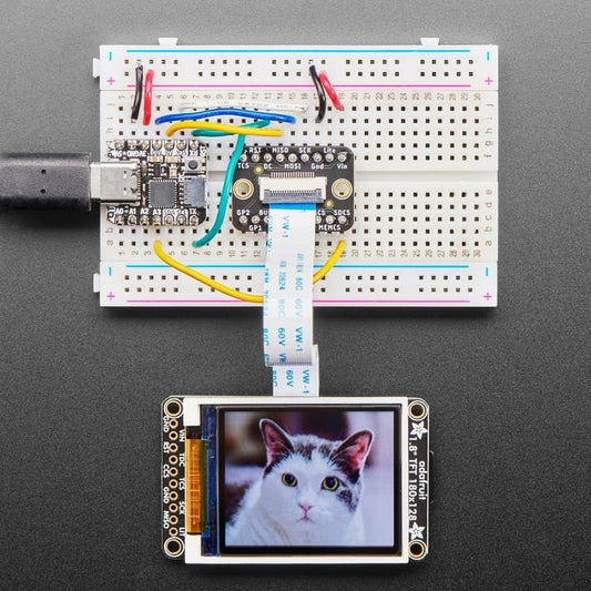 Adafruit 1,8" Farb-TFT LCD, Display mit MicroSD-Kartenslot, ST7735R, 358