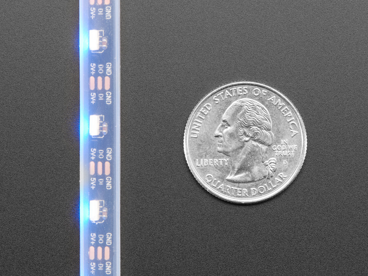 Adafruit NeoPixel LED Side Leiste, 60 LEDs, schwarz, 3636