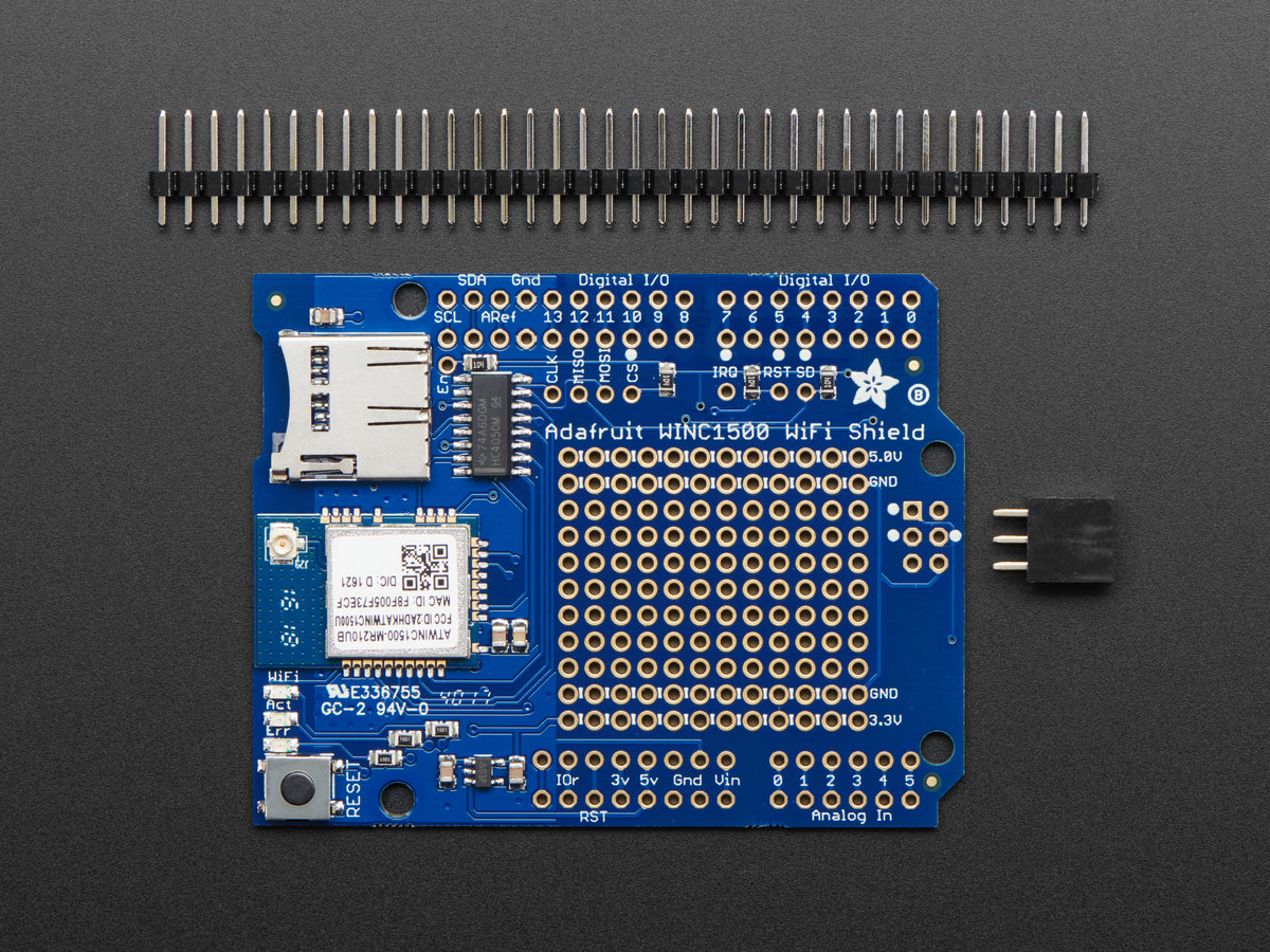 Adafruit WINC1500 WLAN/WiFi Shield mit uFL-Antennenanschluss, 3654