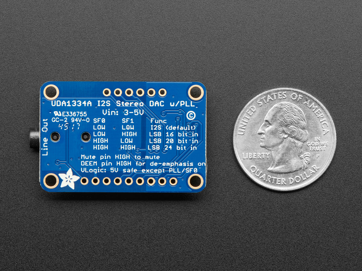 Adafruit I2S Stereodecoder, UDA1334A Breakout Board