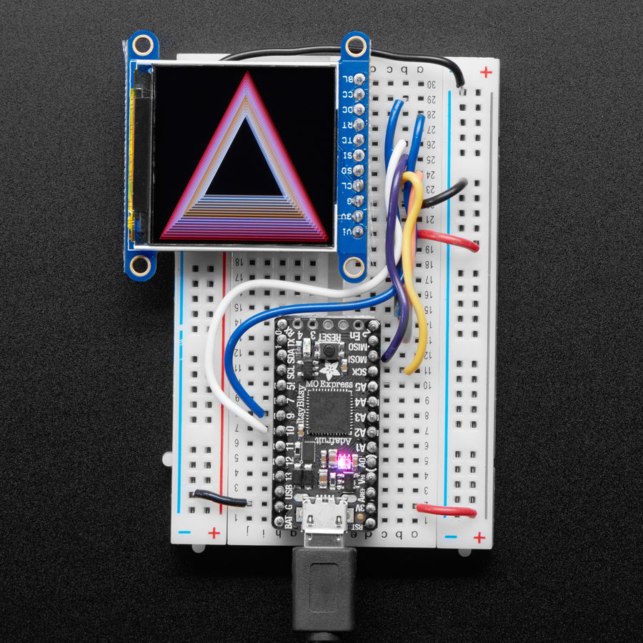 Adafruit 1.54" 240x240 Weitwinkel-TFT LCD Display mit MicroSD-Kartenslot, ST7789, 3787