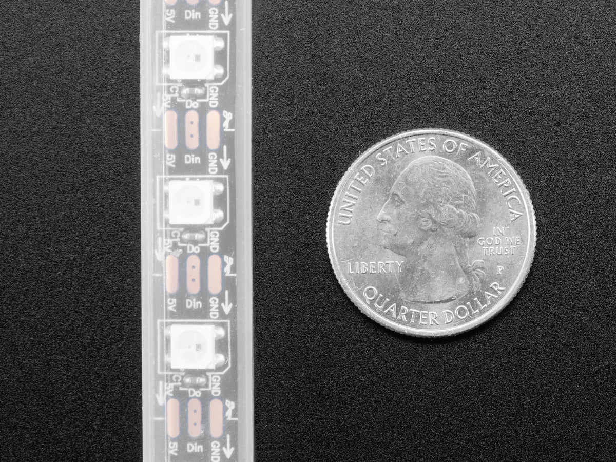 Adafruit NeoPixel LED-Leiste mit Krokodilklemmen, 30 LEDs 0,5m, 3811