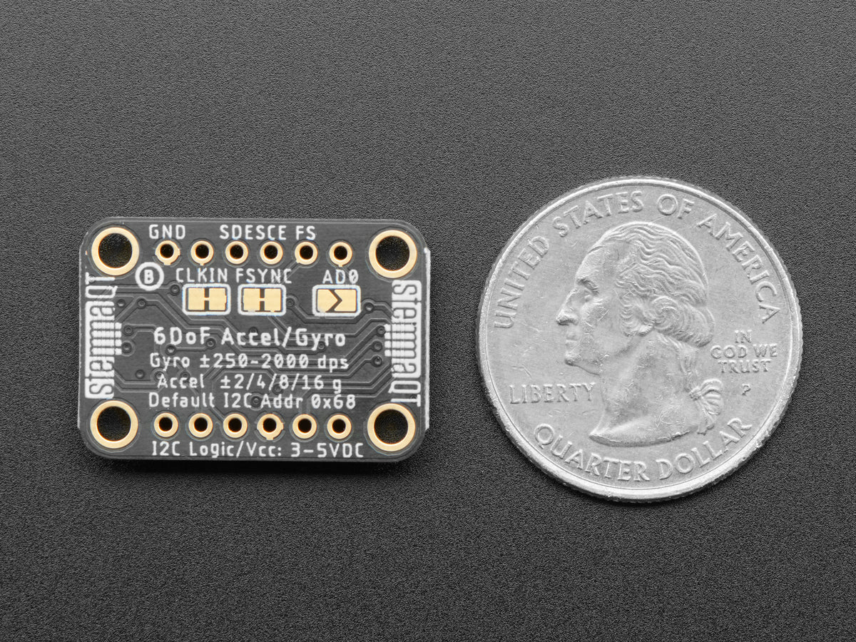 Adafruit MPU-6050 6-DoF Accelerometer und Gyroskop, I2C, STEMMA QT / Qwiic, 3886