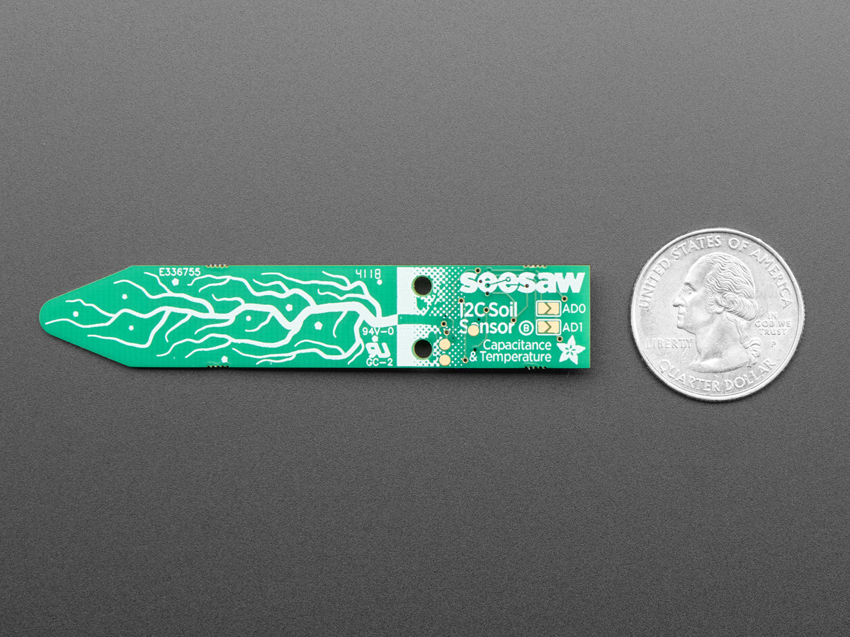 Adafruit STEMMA Soil Sensor, kapazitiver I2C-Feuchtesensor für Erde, 4026