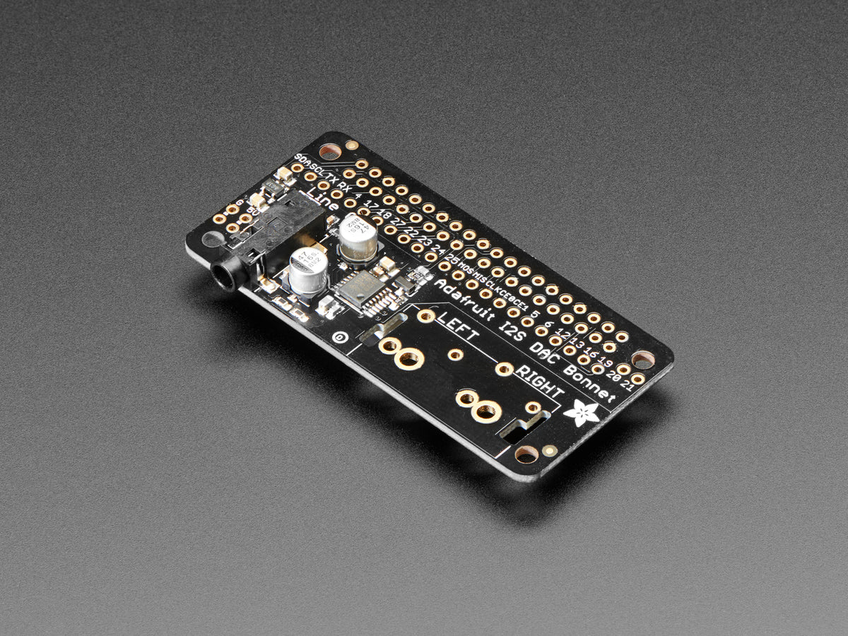 Adafruit I2S Audio Bonnet for Raspberry Pi, UDA1334A