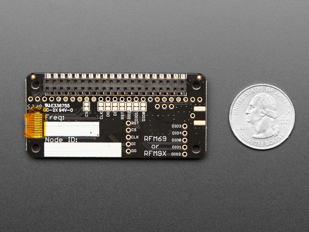 Adafruit RFM69HCW Transceiver Radio Bonnet, 868 oder 915 MHz, RadioFruit, 4072