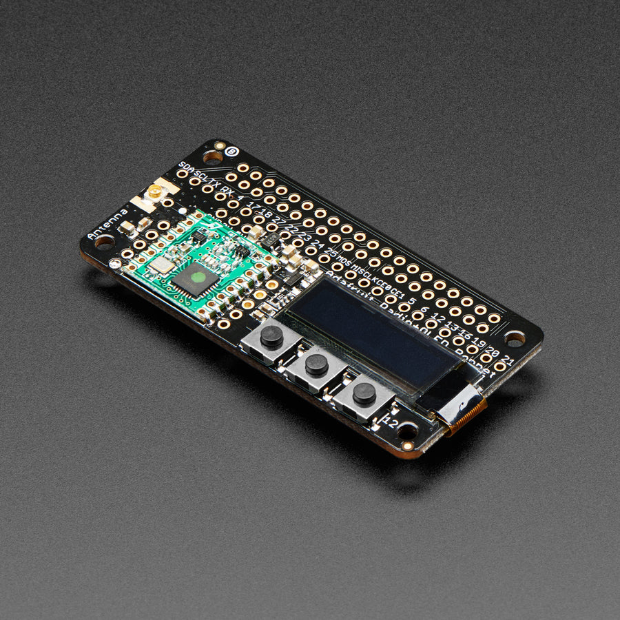 Adafruit RFM69HCW Transceiver Radio Bonnet, 868 oder 915 MHz, RadioFruit, 4072