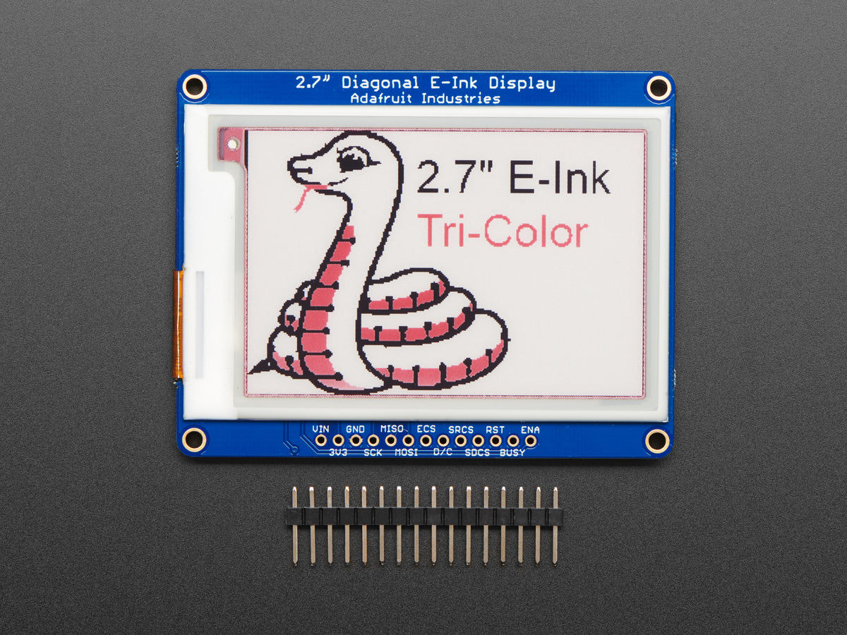 Adafruit 2,7" eInk / ePaper Display mit SRAM, 3-farbig, 4098
