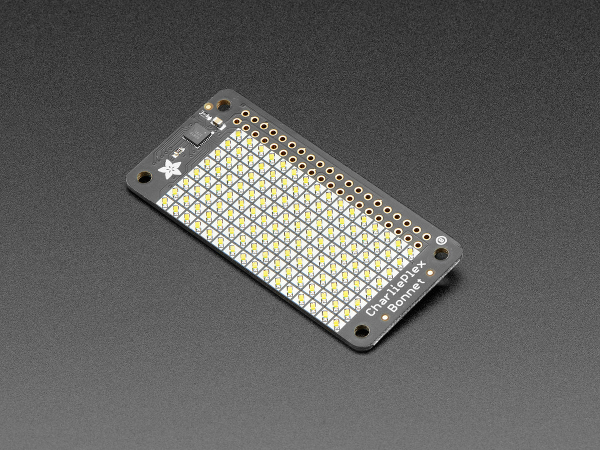 Adafruit 8x16 CharliePlex LED Matrix Bonnet, Kaltweiß, 4121