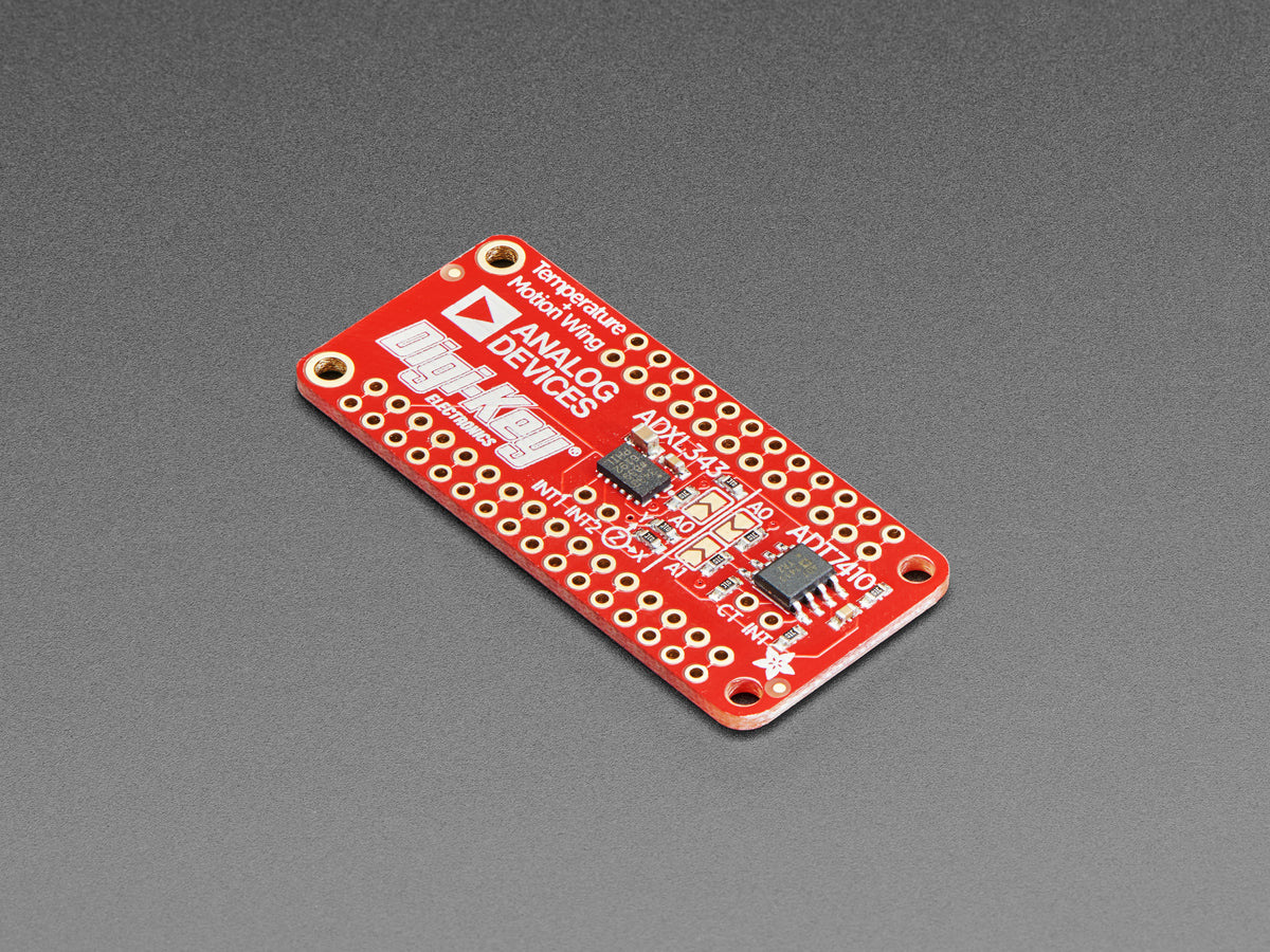 Adafruit ADXL343 + ADT7410 Sensor FeatherWing, 4147