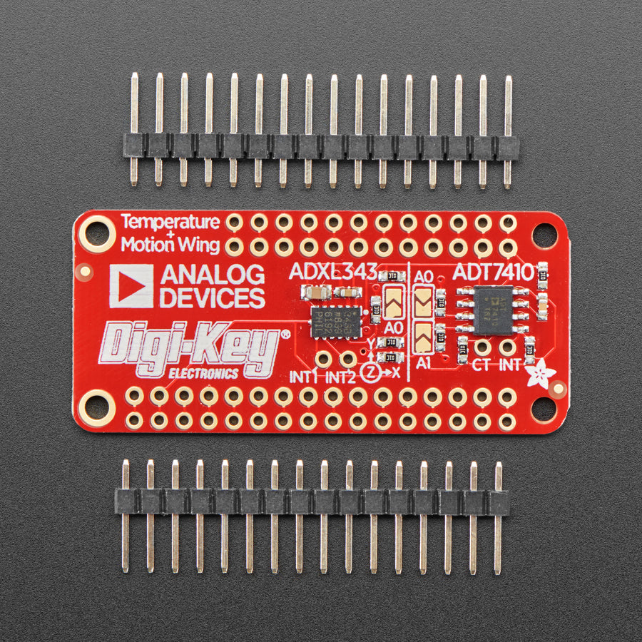 Adafruit ADXL343 + ADT7410 Sensor FeatherWing, 4147