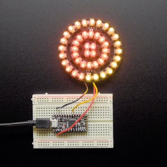 Adafruit NeoPixel Triple-Ring Board mit 44 RGB LEDs, 66mm Durchmesser, 4222