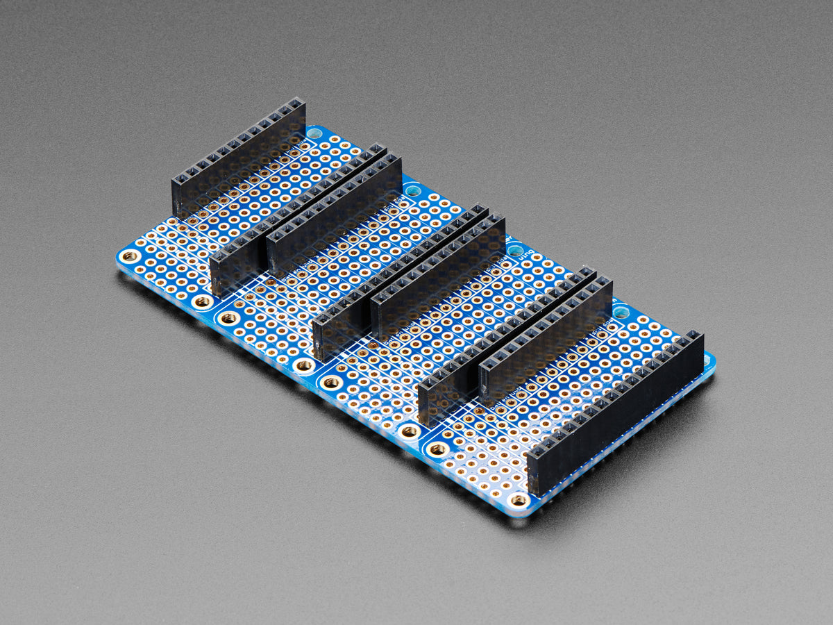 Adafruit Quad Side-by-Side FeatherWing Kit mit Buchsenleisten, 4254