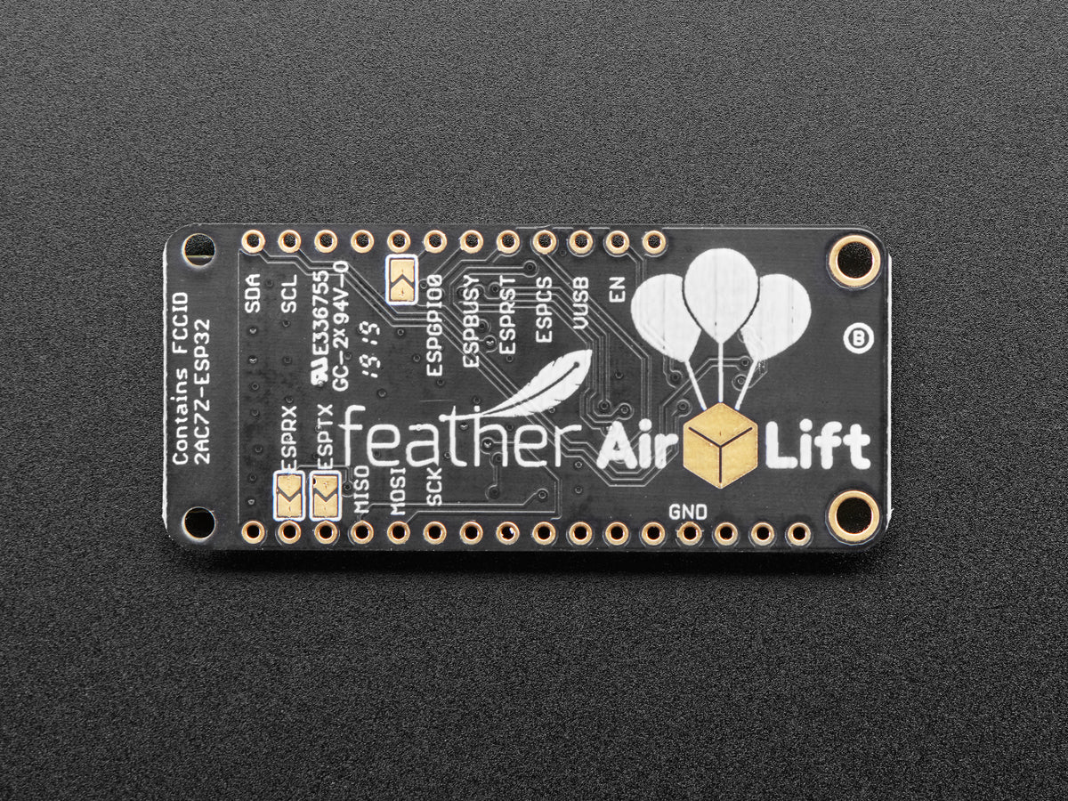 Adafruit AirLift FeatherWing, ESP32 WiFi Co-Processor