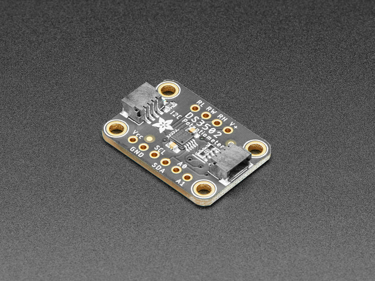Adafruit DS3502 I2C Digital 10K Potentiometer Breakout, STEMMA QT / Qwiic, 4286