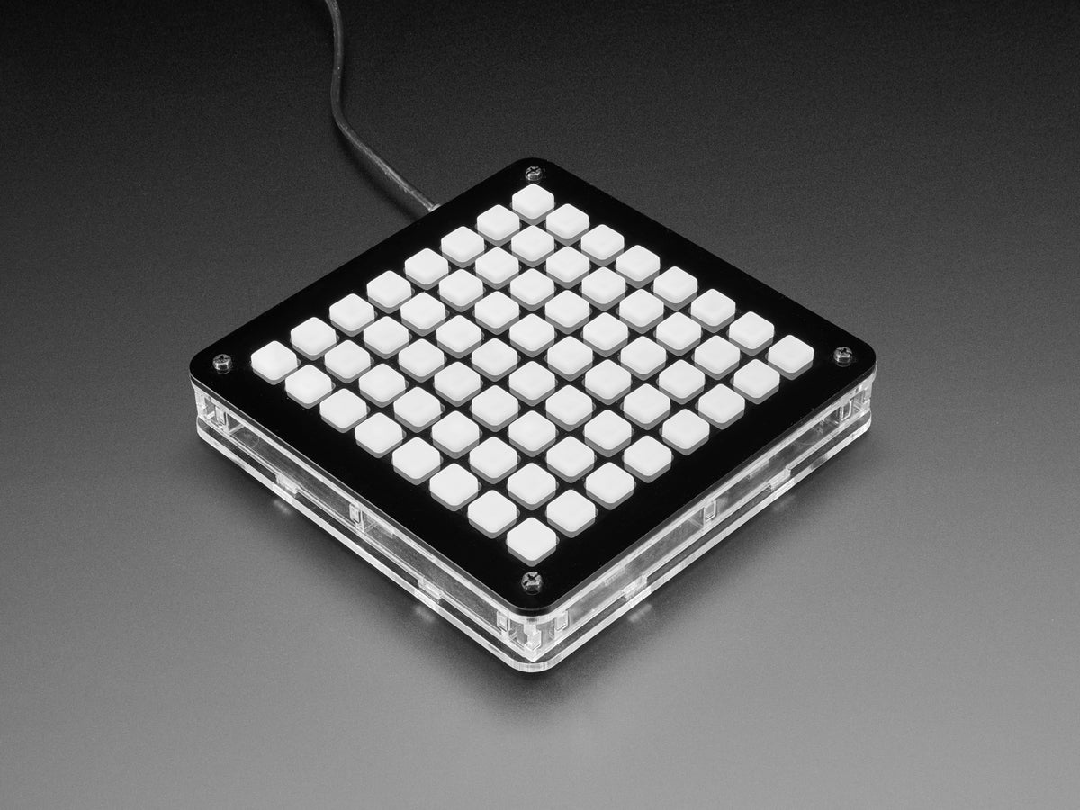 Adafruit 8x8 Trellis Feather M4 Acryl-Gehäuse, 4372