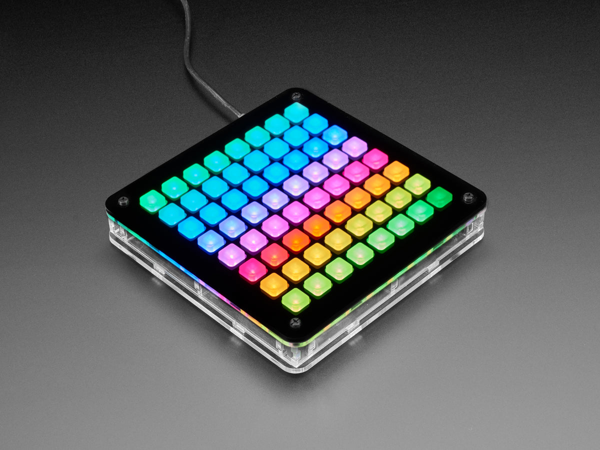 Adafruit 8x8 Trellis Feather M4 Acryl-Gehäuse, 4372