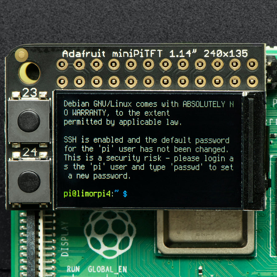 Adafruit Mini PiTFT, 135x240 IPS Farb-TFT für Raspberry Pi, 4393