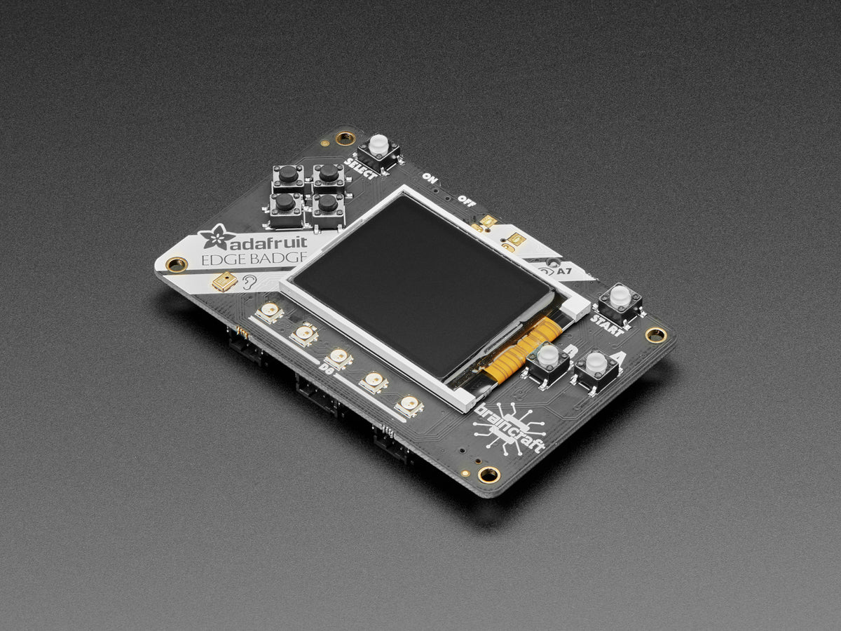 Adafruit EdgeBadge, TensorFlow Lite for Microcontrollers