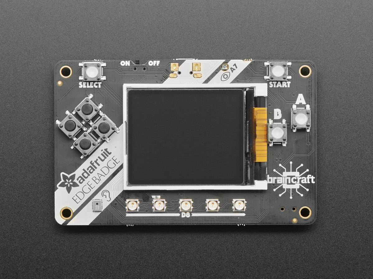 Adafruit EdgeBadge, TensorFlow Lite for Microcontrollers