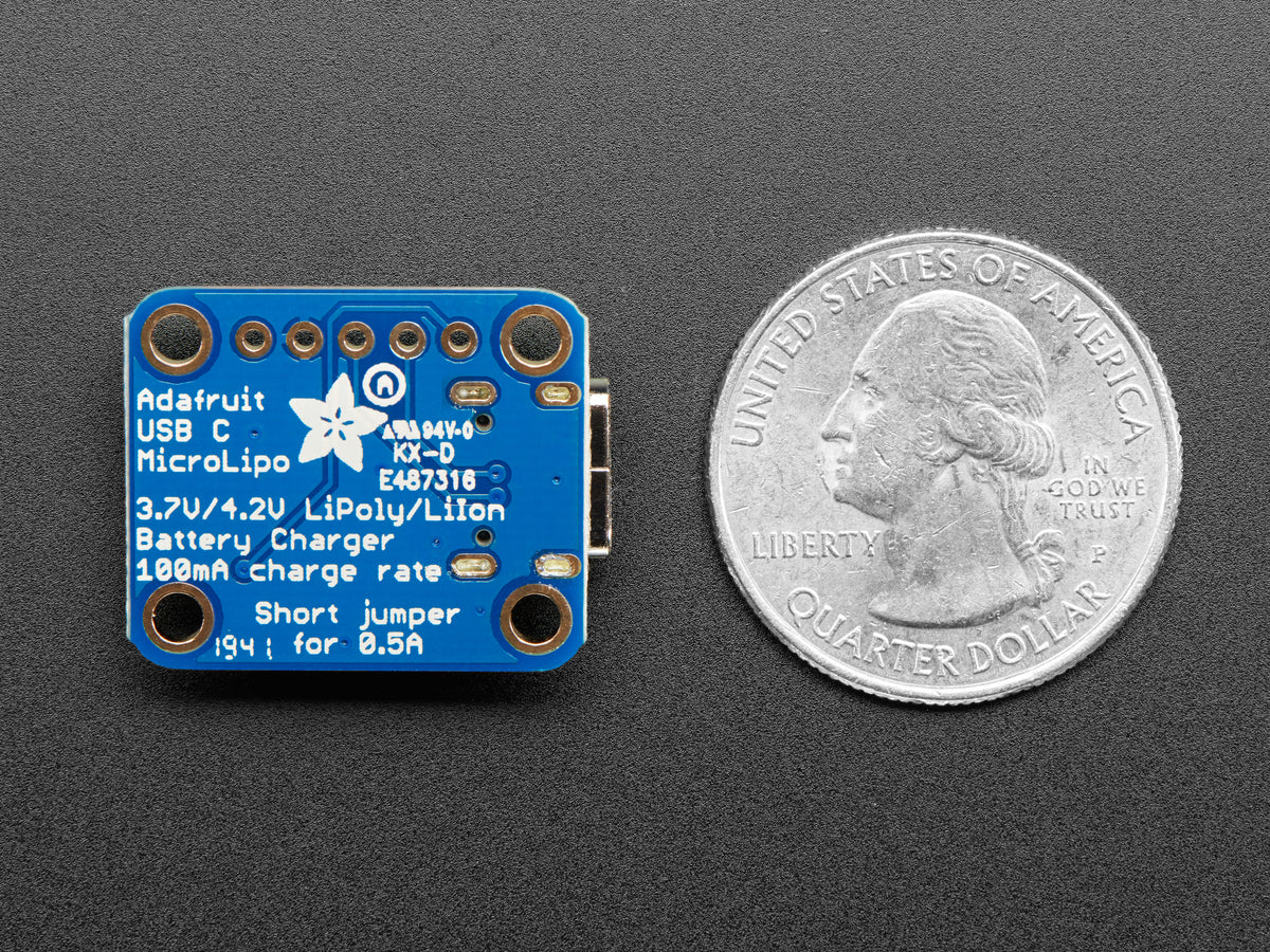 Adafruit Micro Lipo, USB-C LiIon/LiPoly Lademodul, 4410