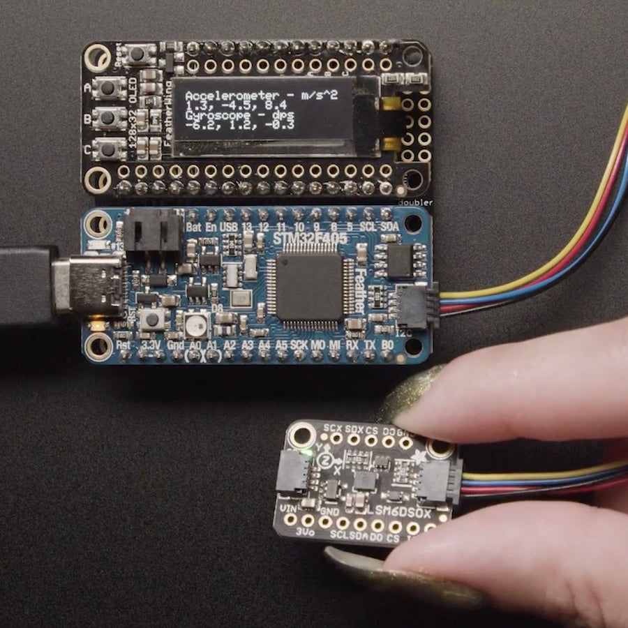 Adafruit LSM6DSOX Accelerometer und Gyroskop, STEMMA QT / Qwiic, 4438