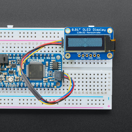 Adafruit 0,91" 128x32 I2C OLED Display, monochrom, STEMMA QT / Qwiic kompatibel, 4440