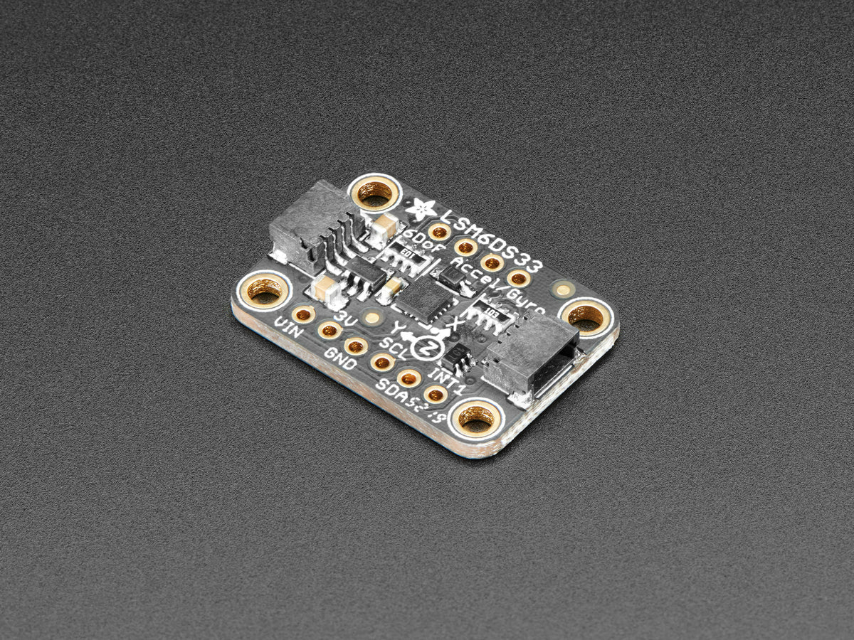 Adafruit LSM6DS33 Beschleunigungssensor + Gyroskop, STEMMA QT / Qwiic, 4480