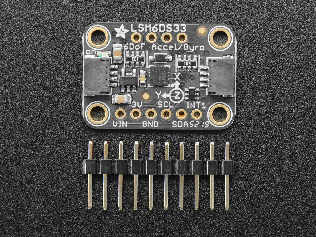 Adafruit LSM6DS33 Beschleunigungssensor + Gyroskop, STEMMA QT / Qwiic, 4480