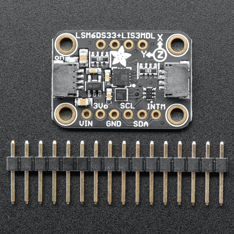 Adafruit LSM6DS33 + LIS3MDL, Accelero-/Magnetometer/Gyroskop, STEMMA QT, Qwiic, 4485