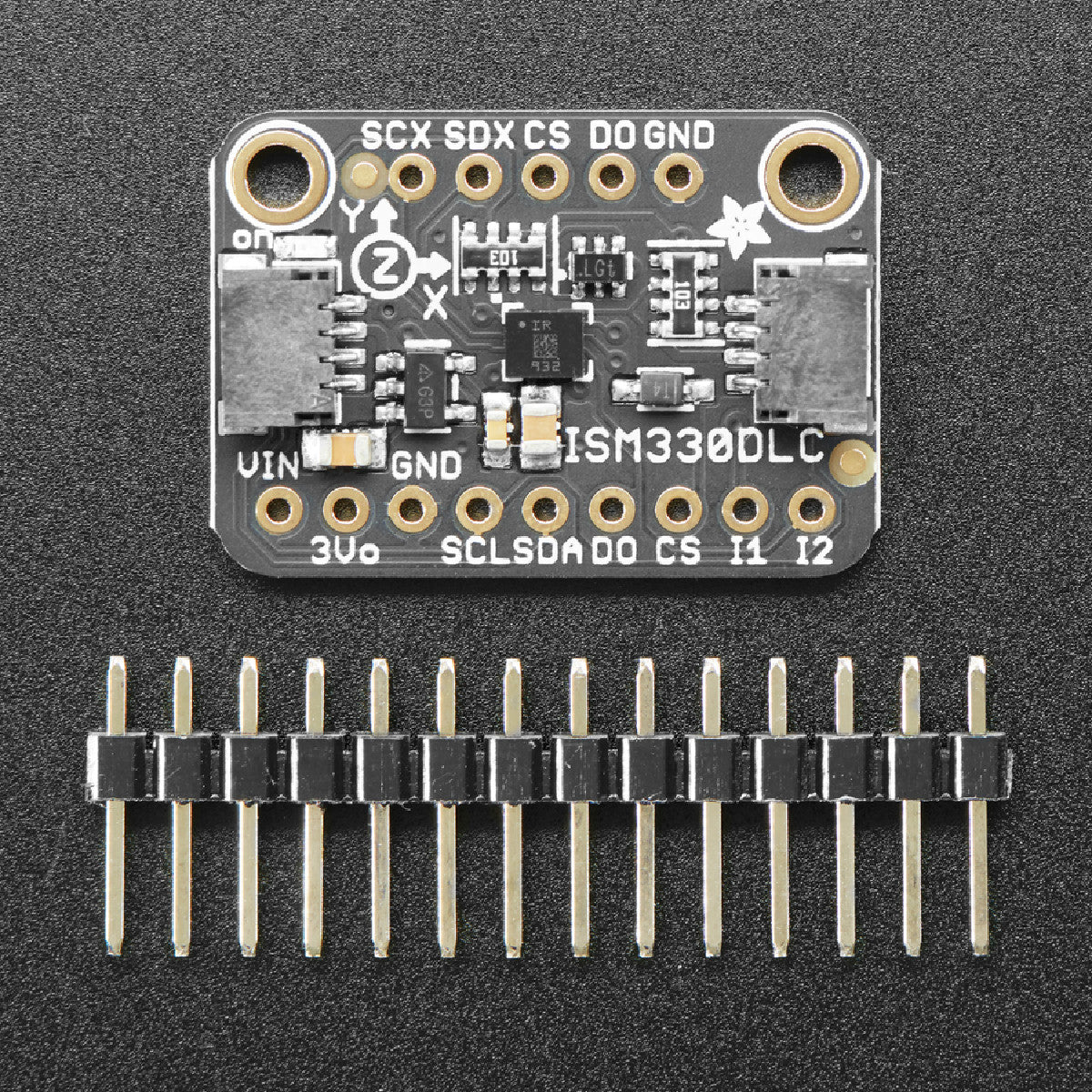 Adafruit ISM330DHCX 6-Achsen-Beschleunigungsmesser und -Gyroskop, STEMMA QT / Qwiic, 4502